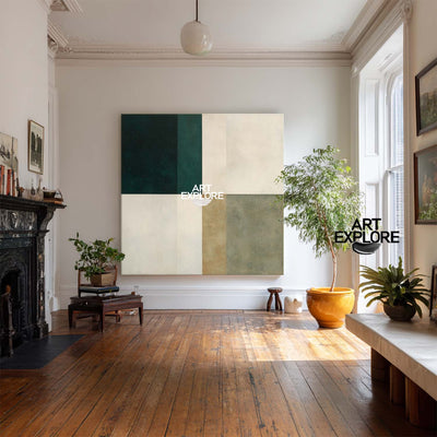 Large Minimalist Canvas Painting for Living Room or Office – ArtExplore