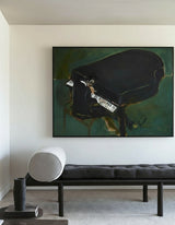 Large Modern Piano Oil Painting – Minimalist Wall Art for Living Room | ArtExplore