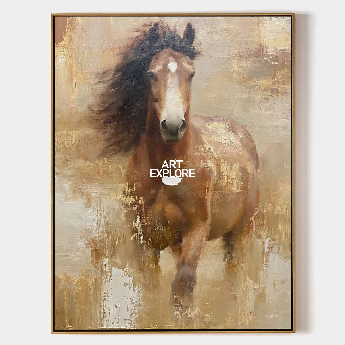 Brown Horse Painting #ANH73