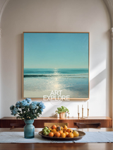 Large Square Handmade Sea Wave Wall Art for Home & Hotel Decor – ArtExplore