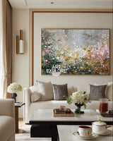 Large Textured Colorful Abstract Art Handmade Canvas Wall Decor | ArtExplore