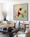 Large Textured Hummingbird Wall Art – Modern Still Life Oil Painting for Home & Office | ArtExplore