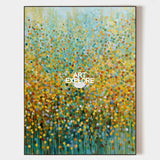 Large Vertical Abstract Dot Canvas Art Colorful Dot Painting For Livingroom| ArtExplore