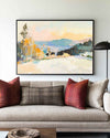 Large White Wall Art Textured Wall Art Colorful Minimalist Canvas Art Abstract Livingroom Wall Art