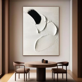 Large White Wall Texture Painting – Vertical Abstract Canvas Art | ArtExplore