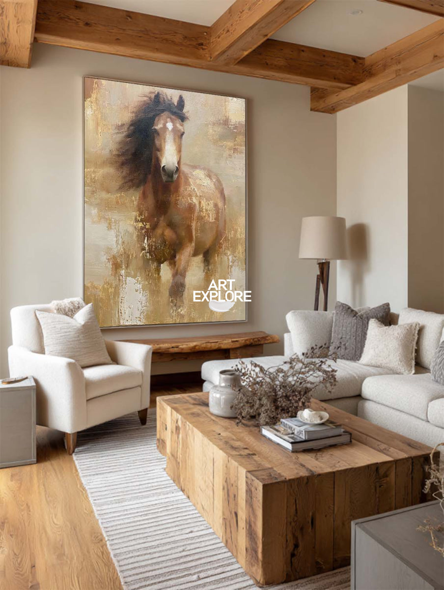 Brown Horse Painting #ANH73