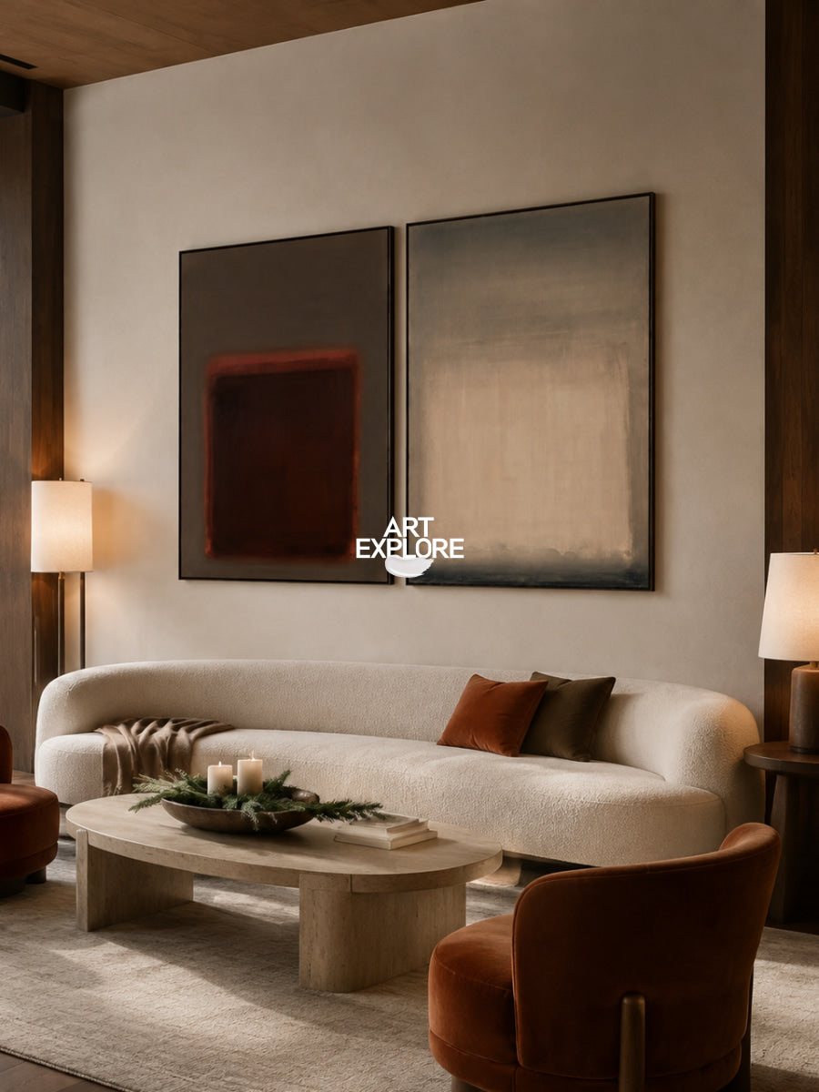 Set of 2 Minimalist Art #ABAO82