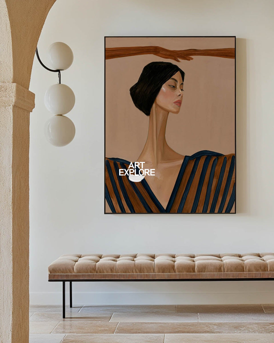 Elegant Woman Wall Art #ABAV842
