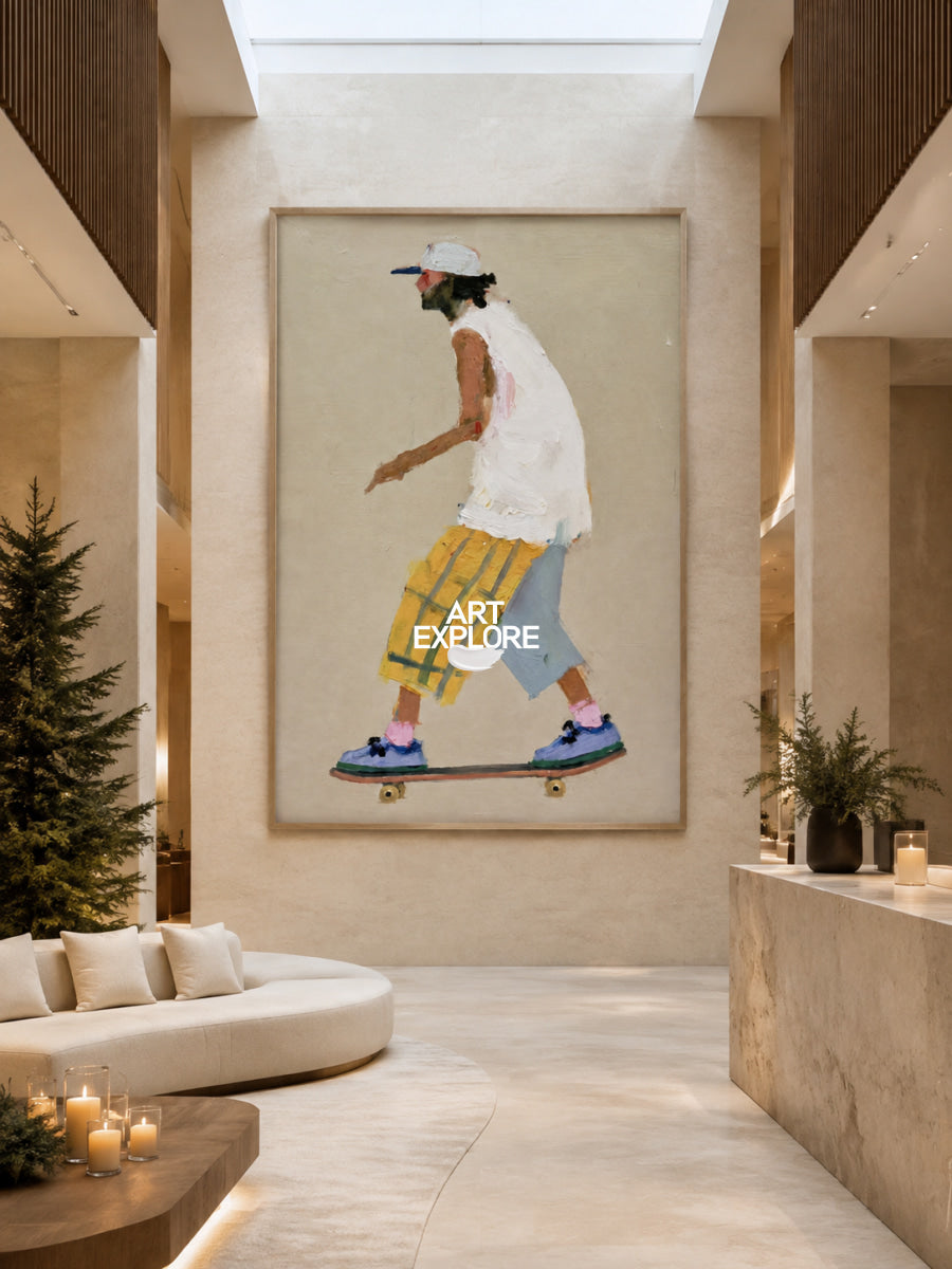 Skateboarder Wall Art #ABAV875