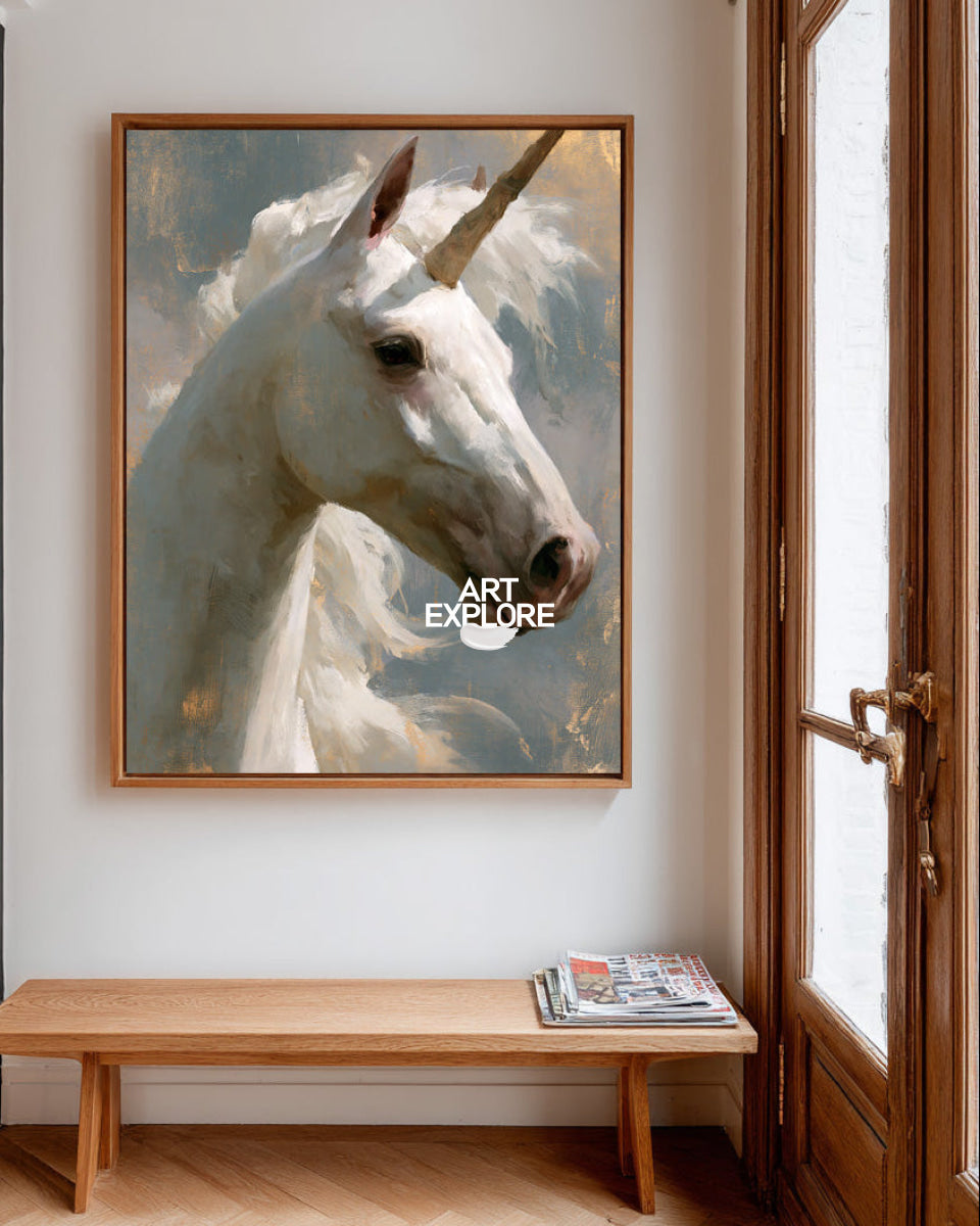 White Horse Wall Art #ANH75