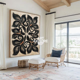 Minimalist Black & Beige Boho Wall Art for Living Room | ArtExplore