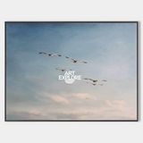 Minimalist Blue Sky Landscape Art | Large Handmade Canvas | ArtExplore