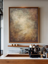 Minimalist Brown Texture Art | Large Vertical Modern Home Canvas ArtExplore