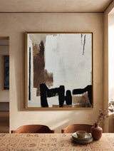 Minimalist Earth-Tone Canvas | Modern Handmade Texture Painting | ArtExplore