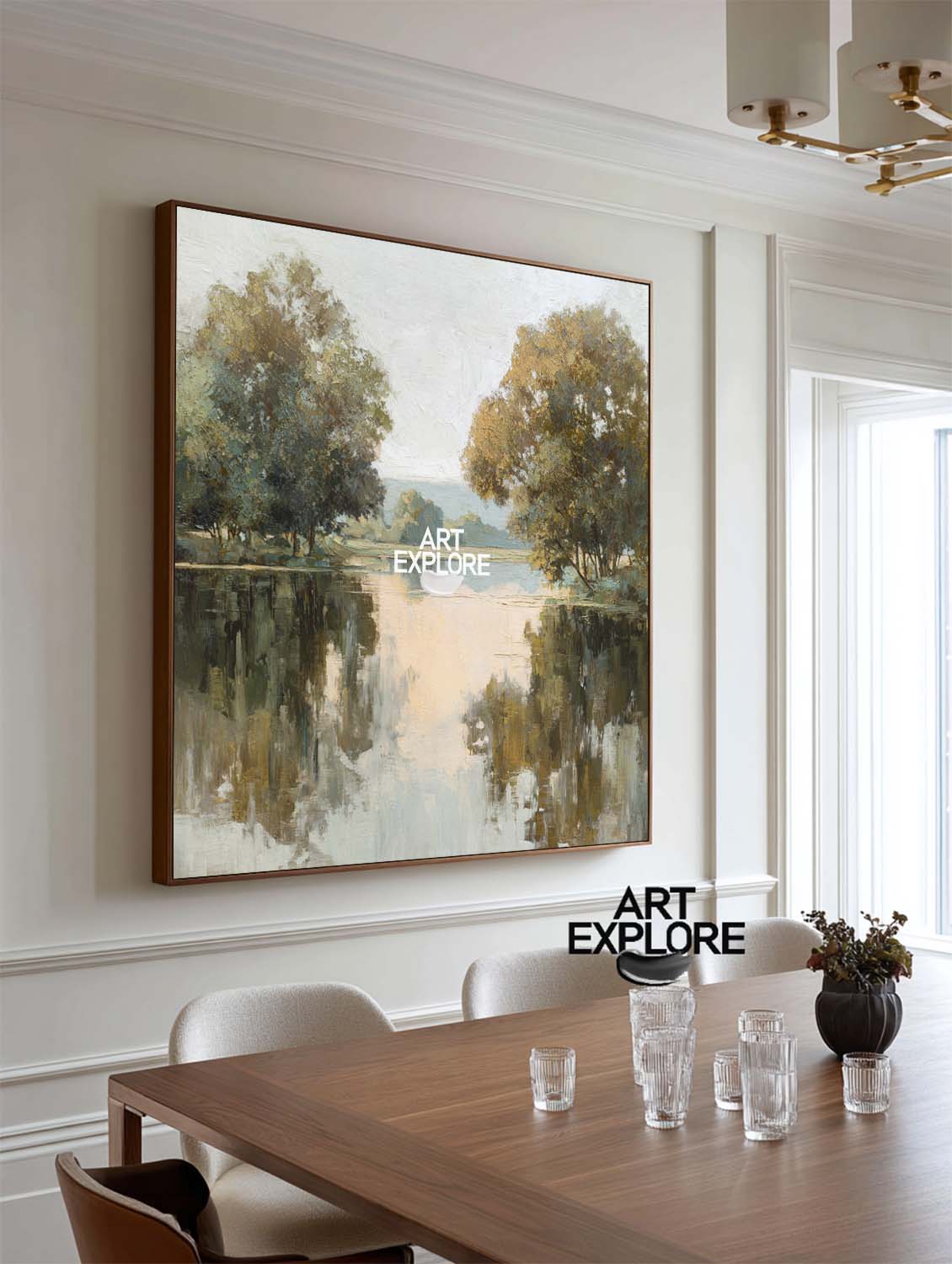 Minimalist Nature-Inspired Textured Painting – ArtExplore