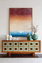 Minimalist Neon Color Block Art, Tall Modern Wall Decor – ArtExplore