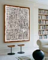 Minimalist Wabi-sabi Painting | Large Modern Wall Art Handmade Textured Canvas for Livingroom