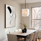 Modern Abstract White Texture Art for Hallway or Office | ArtExplore Painting