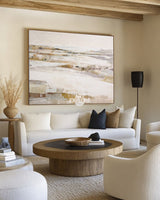 Modern Earth Tone Wall Art | Minimalist Beige Oil Canvas Painting ArtExplore