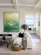 Modern Floral Grassland Oil Painting – Oversized Canvas for Hotel & Home Walls | ArtExplore