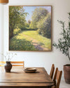 Modern Green Landscape Painting Large Green Woods View Wall Art Green Landscape Canvas Art For Sale