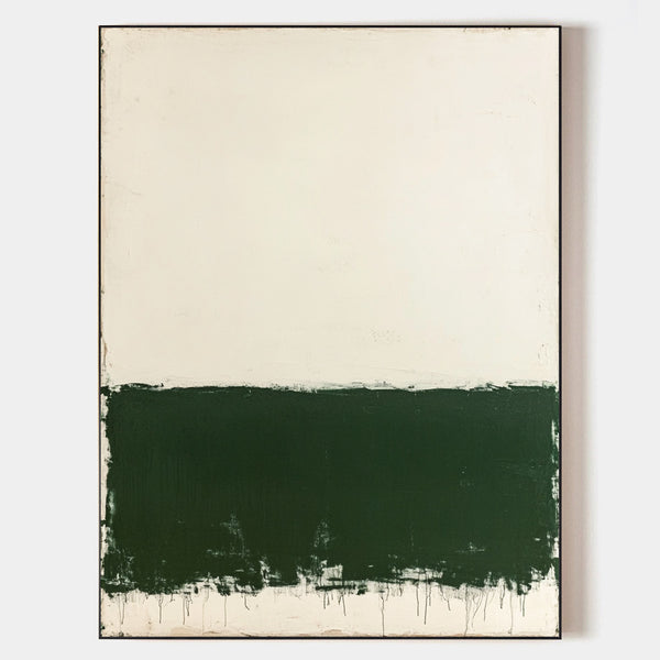 Modern Green White Canvas Art Green Texture Wall Art Green Wabi-sabi Canvas Art Minimalist Wall Art