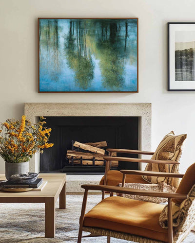Modern Handmade Blue Wall Art – Large Space Texture Painting for Home & Office | ArtExplore