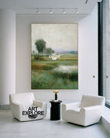 Modern Handmade Garden Oil Painting for Bedroom & SOHO Decor | ArtExplore