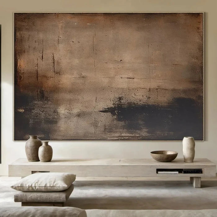 Modern Handmade Wabi-Sabi Wall Art for Office & Entryway | ArtExplor