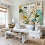 Modern Large Colorful Abstract Painting Handmade Textured Oil on Canvas | ArtExplore