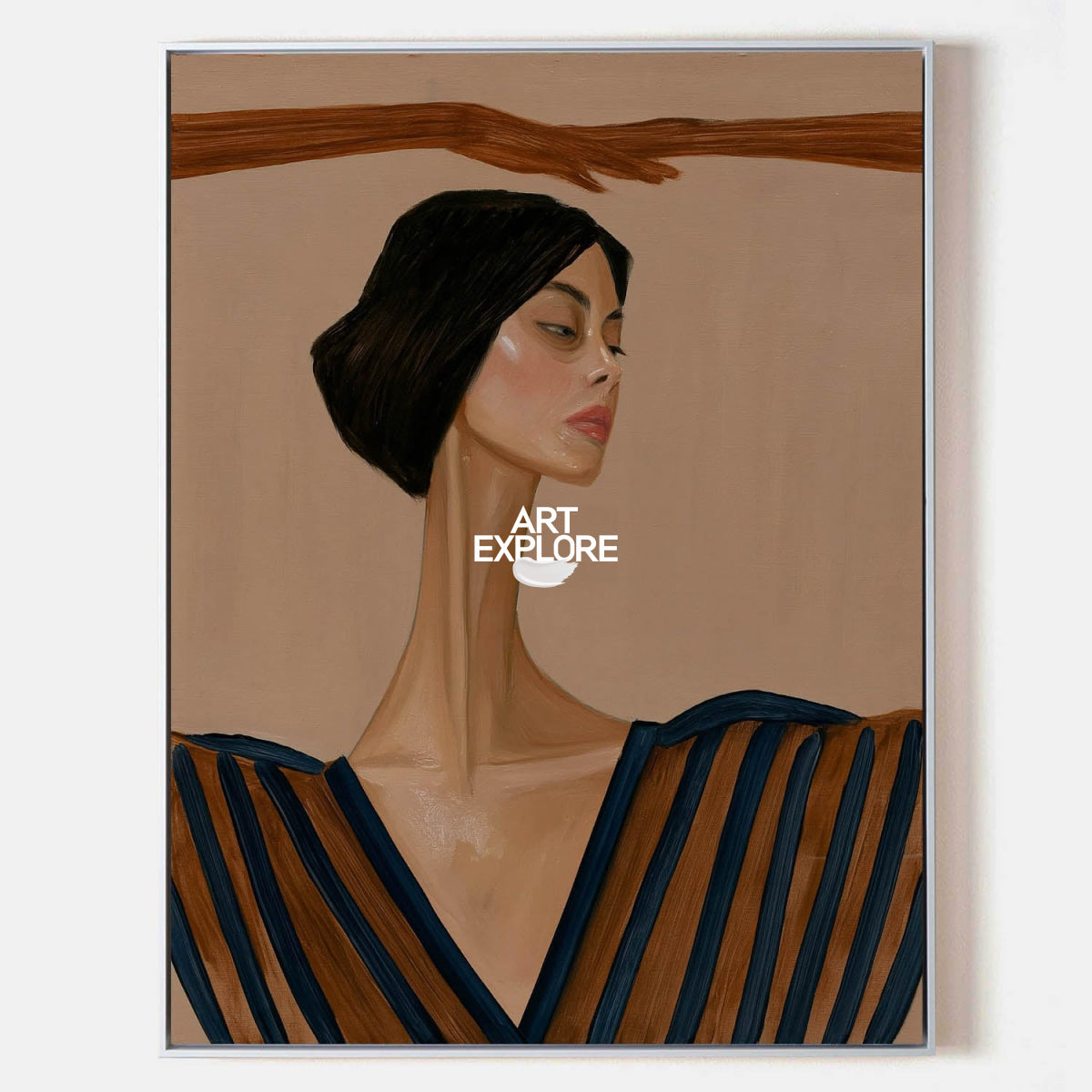 Elegant Woman Wall Art #ABAV842