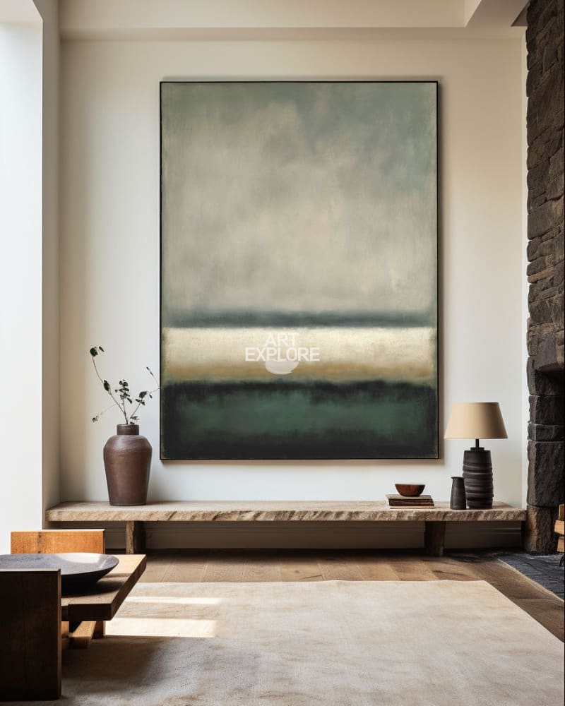 Modern Minimalist Texture Canvas | Large Vertical Abstract ArtExplore