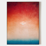 Modern Neon Gradient Wall Art, Large Vertical Minimalist Oil Painting Wall Decor – ArtExplore