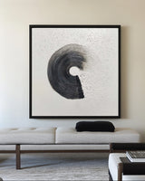 Modern Neutral Texture Canvas | Handmade Abstract Square Painting | ArtExplore