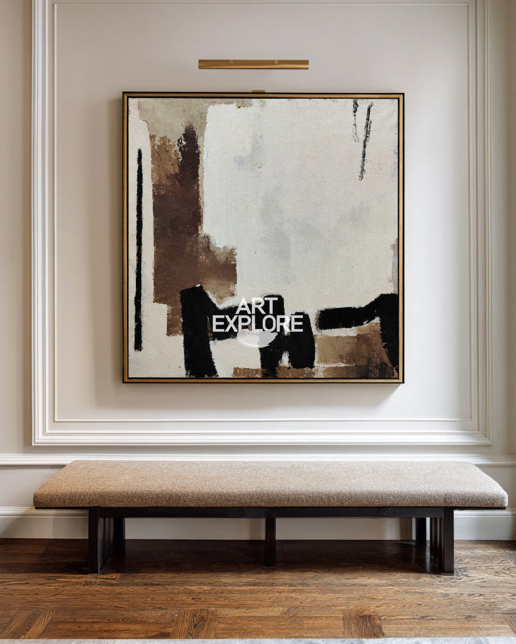 Modern Neutral Texture Canvas | Handmade Wabi-Sabi Wall Decor | ArtExplore