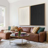 Modern Textured Canvas Set – Black & White Abstract Art for Wall – ArtExplore