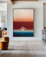 Modern Vertical Neon Color Abstract Painting, Large Texture – ArtExplore