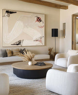 Modern Vintage Oil Painting – Large Abstract Canvas for Hotel & SOHO | ArtExplore