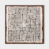 Modern Wabi-Sabi Square Texture Painting for Minimalist Large Wall Decor – ArtExplore