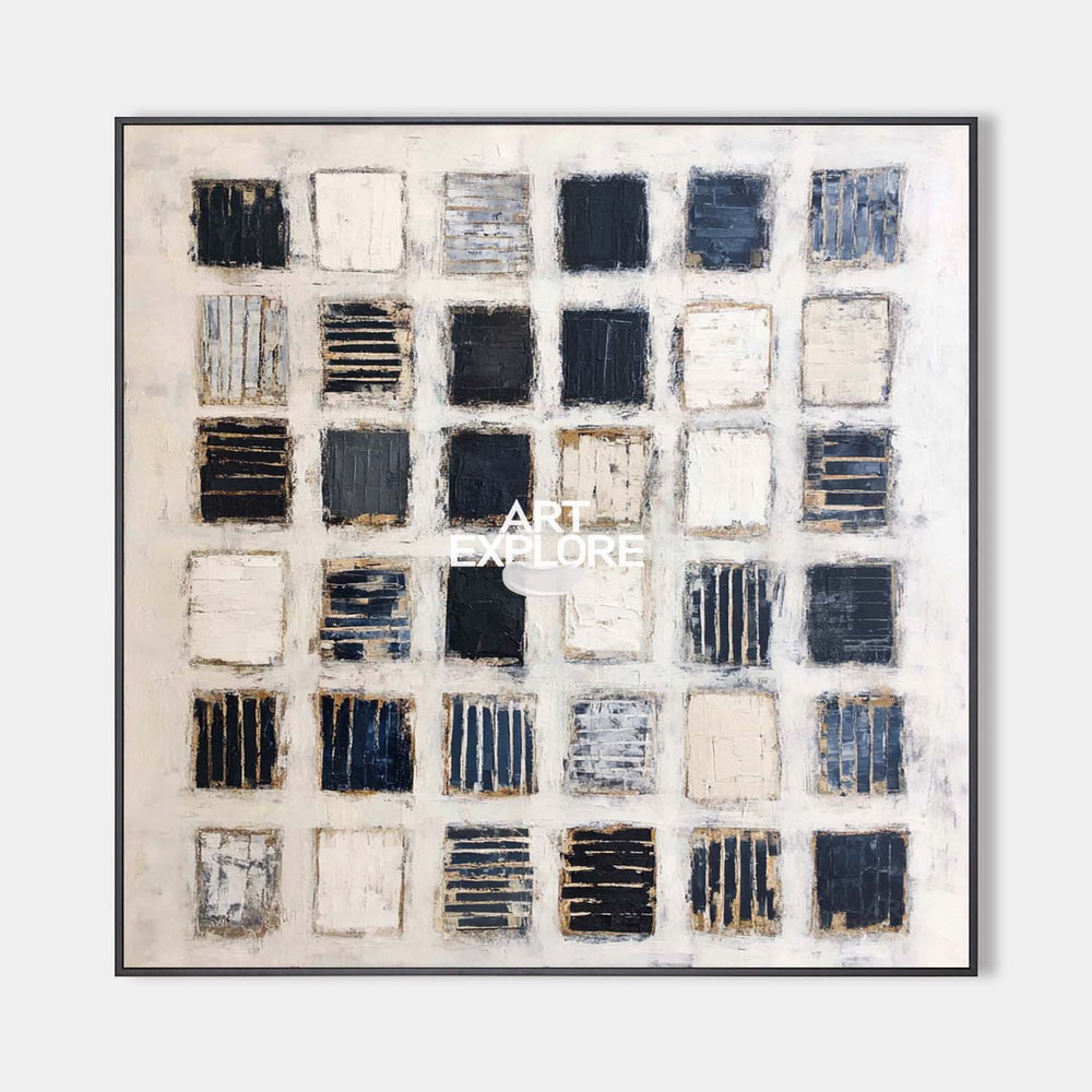 Modern Wabi-Sabi Texture Painting for Large Spaces | Handmade | ArtExplore