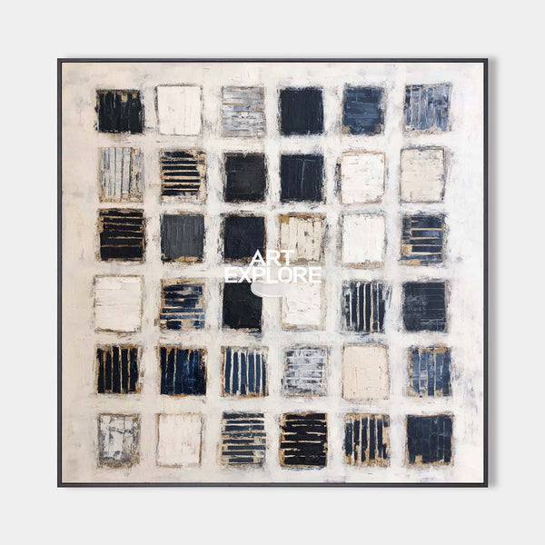 Modern Wabi-Sabi Texture Painting for Large Spaces | Handmade | ArtExplore