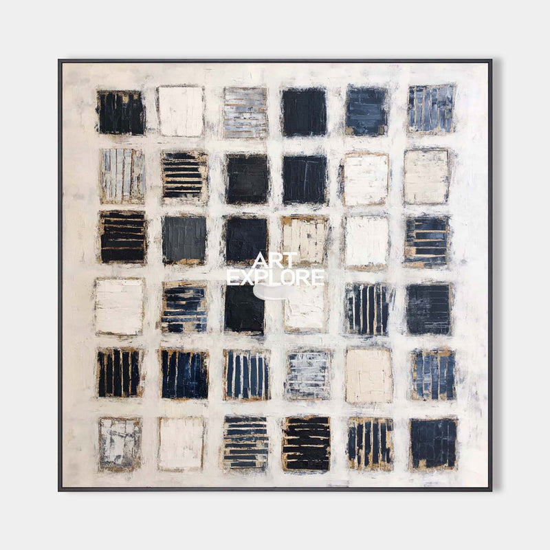 Modern Wabi-Sabi Texture Painting for Large Spaces | Handmade | ArtExplore