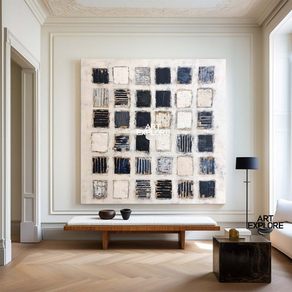 Modern Wabi-Sabi Texture Painting for Large Spaces | Handmade | ArtExplore