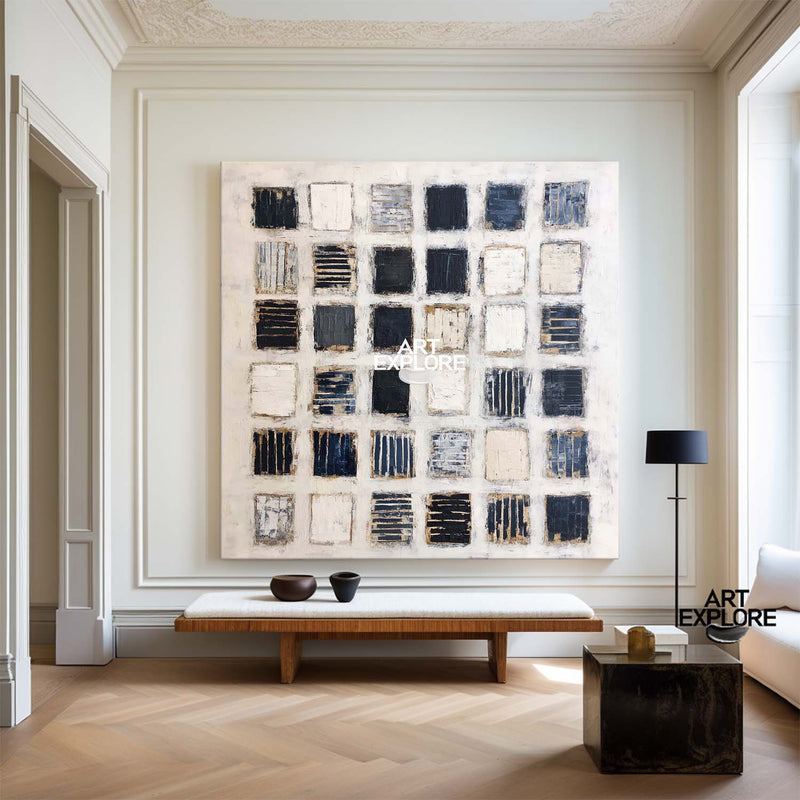 Modern Wabi-Sabi Texture Painting for Large Spaces | Handmade | ArtExplore