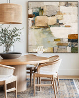 Modern Wabi-Sabi Wall Art with Rich Texture, Large Minimalist Canvas – ArtExplore