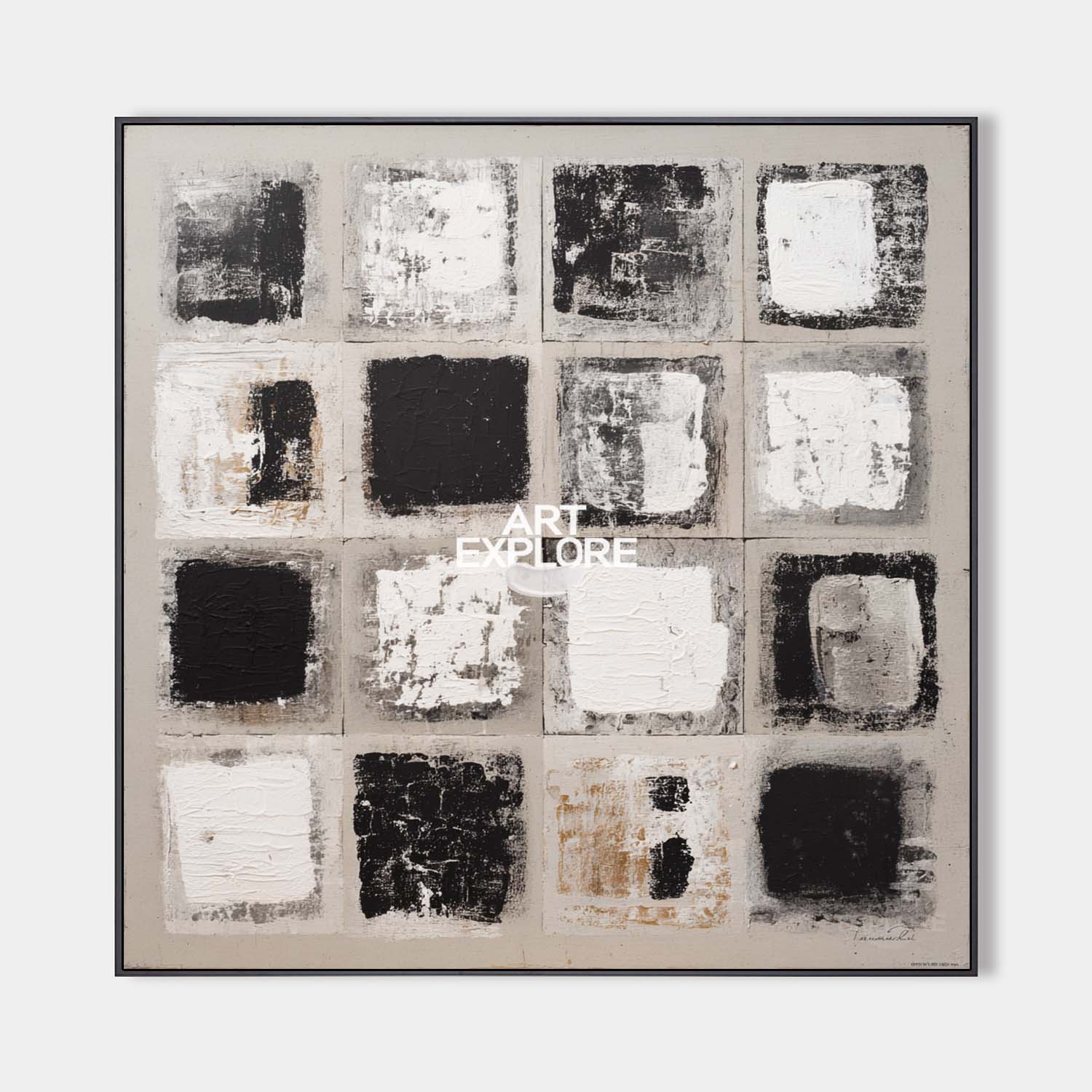Modern Wabi-Sabi Wall Painting | Textured Canvas Art for Large Spaces | ArtExplore