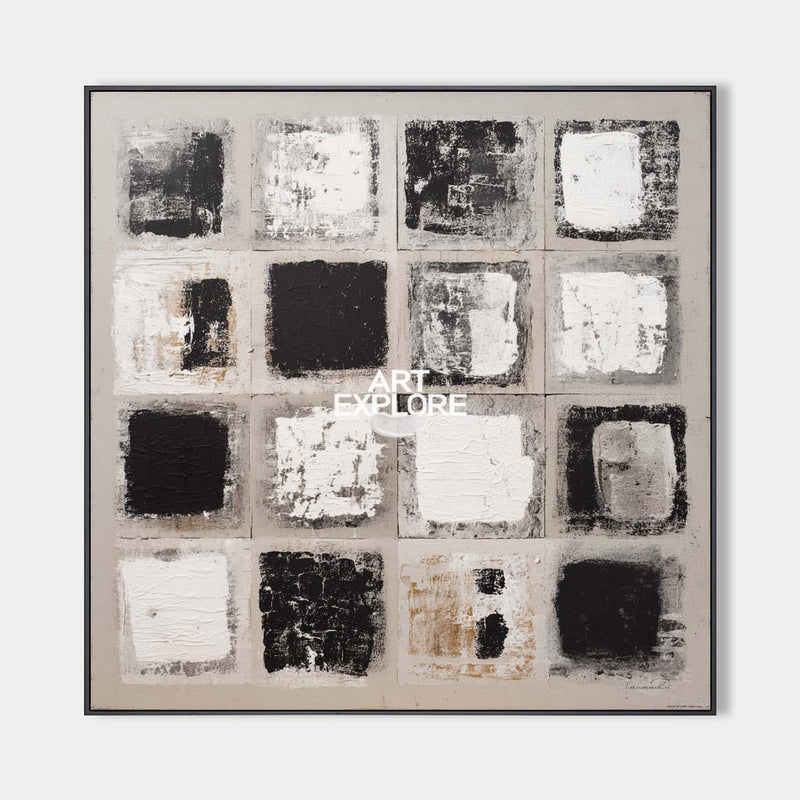 Modern Wabi-Sabi Wall Painting | Textured Canvas Art for Large Spaces | ArtExplore