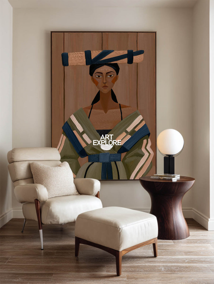 Elegant Woman Wall Art #ABAV846