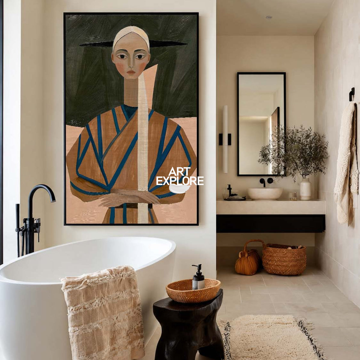 Modern Woman Painting #ABAV841