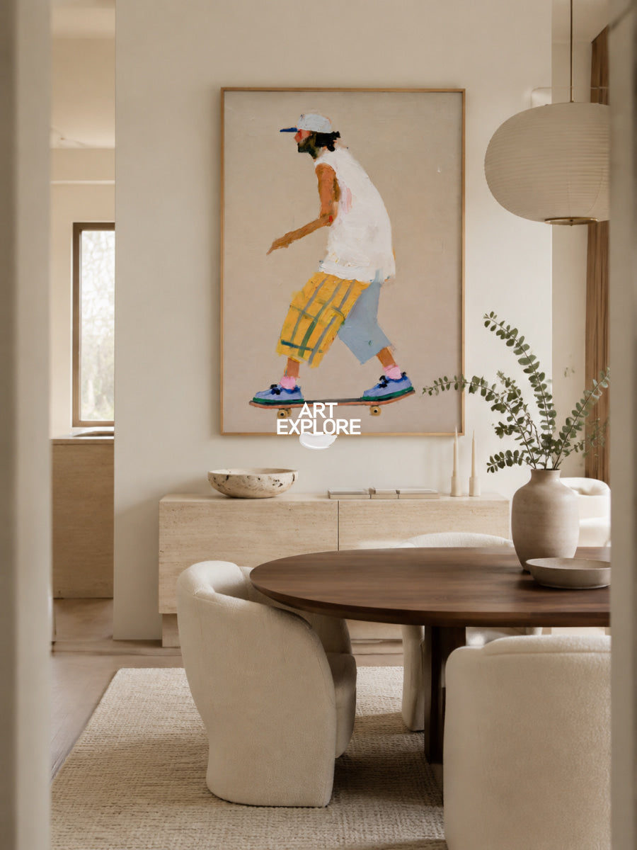 Skateboarder Wall Art #ABAV875